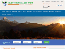 Tablet Screenshot of nepalecotrekking.com